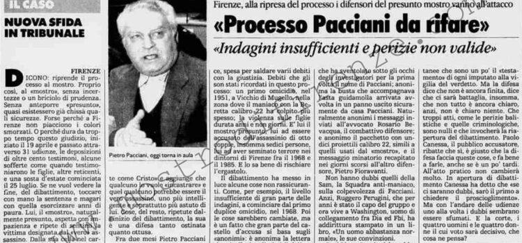 <b>18 Ottobre 1994 Stampa: La Stampa – “Processo Pacciani da rifare”</b>
