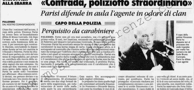 <b>16 Luglio 1994 Stampa: La Stampa – “Contrada, poliziotto straordinario”</b>