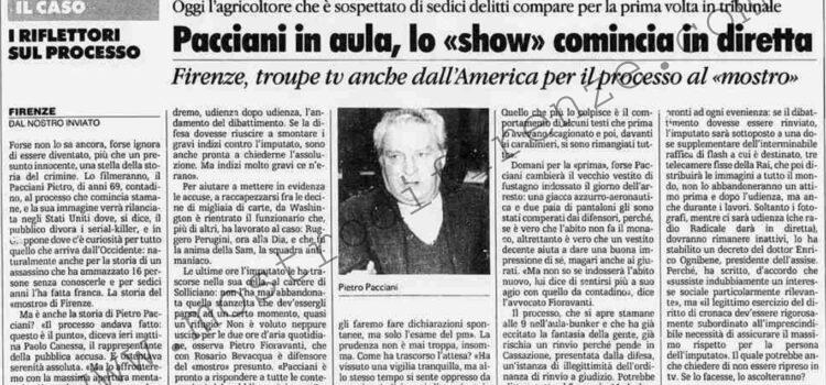 <b>19 Aprile 1994 Stampa: La Stampa – Pacciani in aula, lo “show” comincia in diretta</b>
