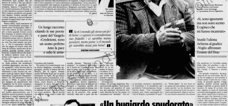 <b>19 Ottobre 1994 Stampa: La Stampa – Pacciani: “Macché mostro io le donne le adoro”</b>