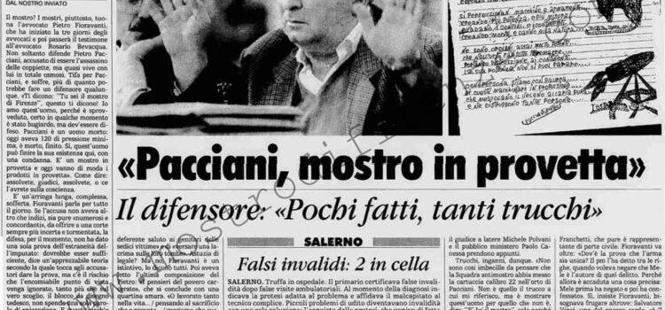 <b>25 Ottobre 1994 Stampa: La Stampa – “Pacciani , mostro in provetta”</b>