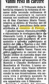<b>12 Aprile 1996 Stampa: Corriere della Sera – I giudici: Lotti credibile Vanni resti in carcere</b>