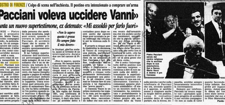 <b>16 Luglio 1996 Stampa: Corriere della Sera – “Pacciani voleva uccidere Vanni”</b>
