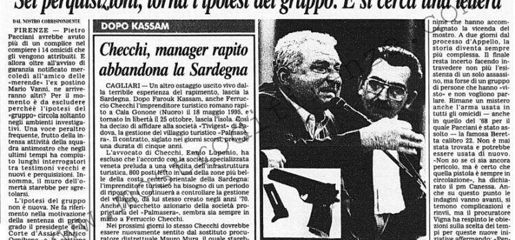 <b>27 Gennaio 1996 Stampa: Corriere della Sera – Pacciani, spuntano i complici</b>