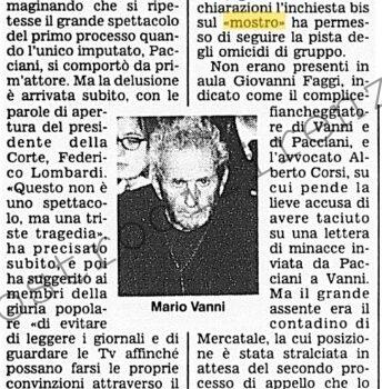 <b>21 Maggio 1997 Stampa: Corriere della Sera – Compagni di merende Il presidente ai giurati “Non è uno spettacolo”</b>