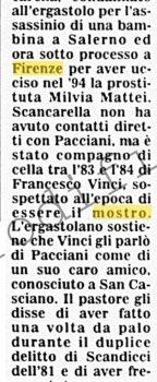 <b>22 Gennaio 1997 Stampa: Corriere della Sera – Nuovo teste inguaia Pacciani</b>