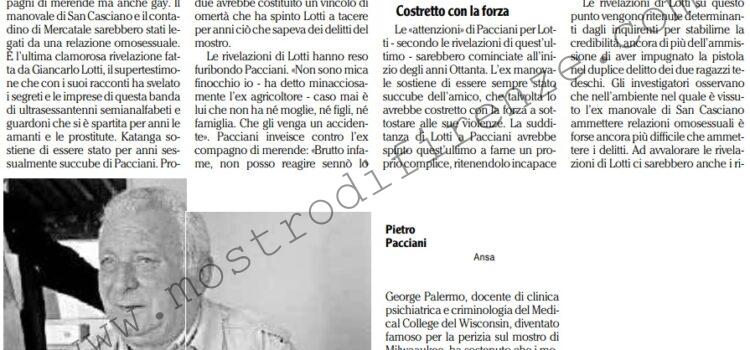 <b>14 Gennaio 1997 Stampa: L’Unità – Lotti: !Amanti io e Pacciani”</b>