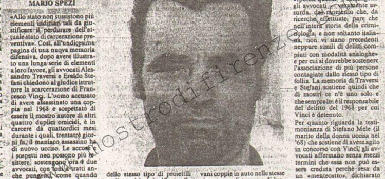 <b>14 Ottobre 1983 Stampa: La Nazione – “Chi continua ad accusare Vinci tenta di depistare l’indagine”</b>