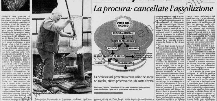 <b>10 Giugno 1996 Stampa: La Stampa – Pacciani, libertà in bilico</b>