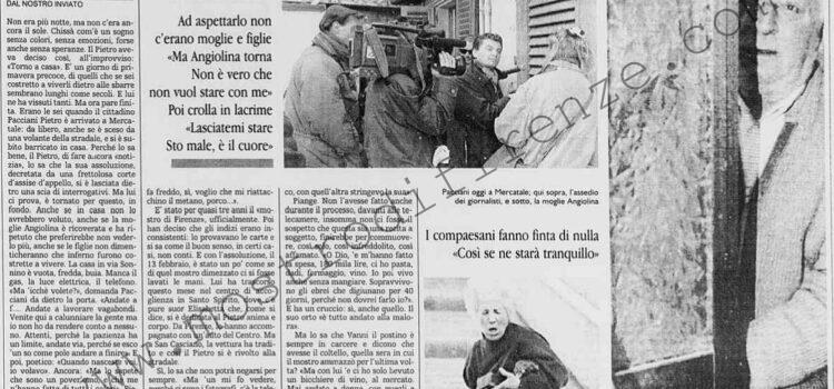 <b>12 Marzo 1996 Stampa: La Stampa – Pacciani, ritorno a casa tra rabbia e solitudine</b>