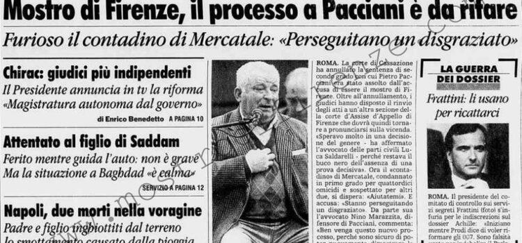 <b>13 Dicembre 1996 Stampa: La Stampa – Mostro di Firenze, il processo Pacciani è da rifare – “Hanno ricominciato ad ammazzarmi” – Ecco le prossime sfide in aula</b>