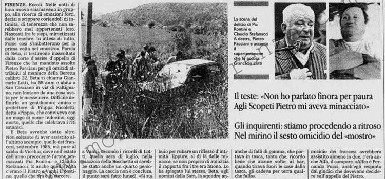 <b>14 Marzo 1996 Stampa: La Stampa – “Li vidi massacrare un’altra coppia”</b>