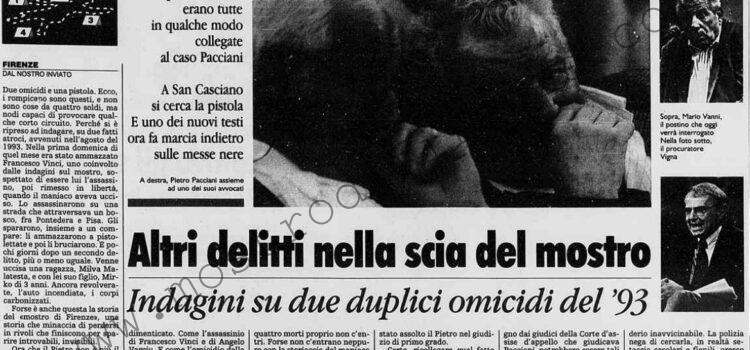 <b>19 Febbraio 1996 Stampa: La Stampa – Altri delitti nella scia del mostro – Un errore, tante comparse</b>