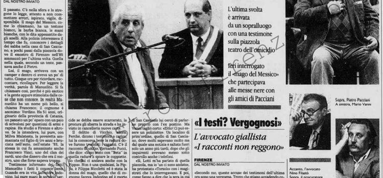 <b>21 Febbraio 1996 Stampa: La Stampa – Nuove ombre intorno a Vanni – “I testi? vergognosi”</b>