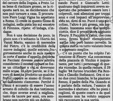 <b>22 Febbraio 1996 Stampa: La Stampa – “Liberate Vanni”</b>
