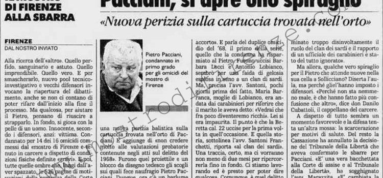 <b>31 Gennaio 1996 Stampa: La Stampa – Pacciani, si apre uno spiraglio</b>