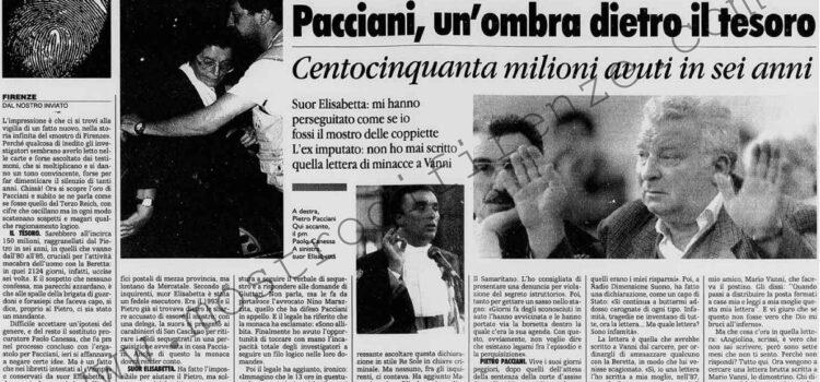 <b>5 Luglio 1996 Stampa: La Stampa – Pacciani, un’ombra dietro il tesoro</b>