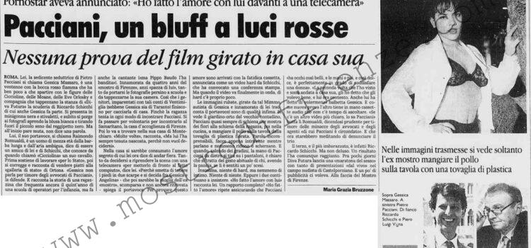 <b>7 maggio 1996 Stampa: La Stampa – Pacciani, un bluff a luci rosse – “Sesso con lei? Non scherziamo”</b>