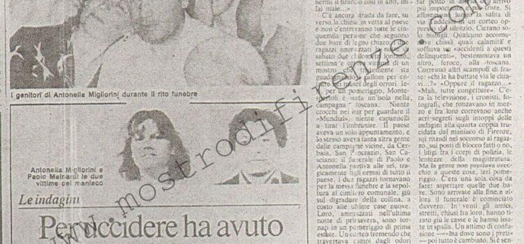 <b>24 Giugno 1982 Stampa: Paese Sera – Quel lungo assolato funerale – Per uccidere ha avuto solo 10 minuti</b>