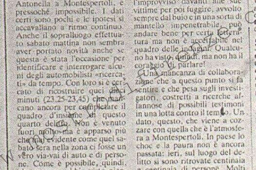 <b>28 Giugno 1982 Stampa: Paese Sera – Cercano ancora i testimoni</b>
