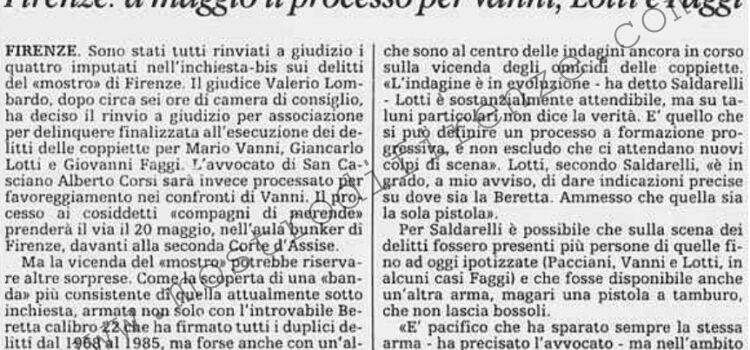<b>21 Febbraio 1997 Stampa: La Stampa – A giudizio gli “amici di merende”</b>