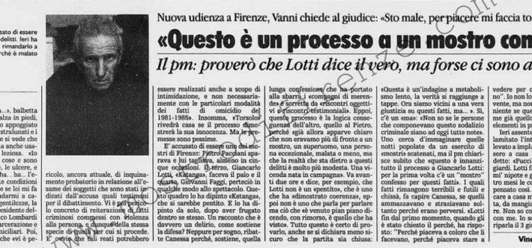 <b>24 Maggio 1997 Stampa: La Stampa – “Questo è un processo a un mostro confesso”</b>