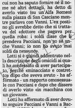<b>28 Novembre 1997 Stampa: La Stampa – Nuove accuse contro Pacciani</b>