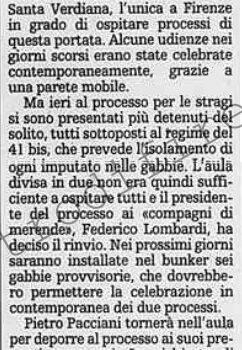 <b>7 Giugno 1997 Stampa: La Stampa – Aula bunker sovraffollata Salta processo</b>
