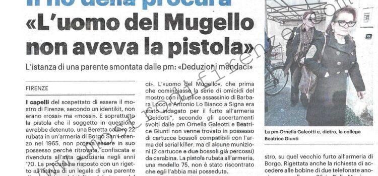 <b>29 Marzo 2025 Stampa: La Nazione – Mostro di Firenze: la procura rigetta l’istanza sull’uomo del Mugello</b> <b>29 Marzo 2025 Stampa: La Nazione – Mostro di Firenze: la procura rigetta l’istanza sull’uomo del Mugello</b>